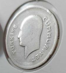 1935 YILI ORİJİNAL GÜMÜŞ 50 ELLİ KURUŞ WW2RR1A ÇOK NADİR