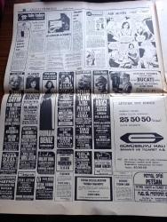 Hürriyet Gazetesi - Turkish Newspaper - 4 Şubat 1975 - sigara ve içkiye yapılan zam belli oldu - ekmeği de zamlı yiyeceğiz - sigaralar filtresiz sigaralar ve içkiler eski ve yeni fiyat karşılaştırması - Metin Toker'in Hürriyet adına Karamanlis ile görüşmesine Yunan basını büyük yer verdi - denize düşen ve dört gündür arama çalışmaları devam eden Bursa yolcu uçağına ait bazı parçalar Karacabey sahilinde bulundu fotoğraf - Monaco'nun genç prensesi Caroline saray adetlerini alt üst etti fotoğraf - gelincik sigarası eski fiyat 1.75 yeni fiyat 2.25 - Birinci sigarası eski fiyat 1.25 yeni fiyat 1.00 - Ankara puro eski fiyat 3.00 yeni fiyat 4.00 - Binboğa votka eski fiyat 40 lira yeni fiyat 60 lira - Farah Diba kayak değil defile yapıyor fotoğraflar - THY'nin F 28 tipi Bursa uçağında hayatını kaybedenlerin aileleri veraset ilamı alabilecek Fotoğrafı - Fenerbahçe antrenörü Didi Cemil Turan'a öğütler veriyor fotoğraf - Beşiktaş kulübü sözcüsü Cengiz Kap ilk üç sıra için gayret edeceğiz dedi