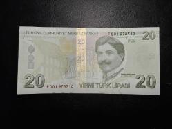 9. EMİSYON 20 TÜRK LİRASI F 001 978710 ÇİL  TCB 5103