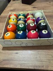 Bilardo Topu Seti  Eksiksiz 16 Top