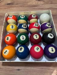 Bilardo Topu Seti  Eksiksiz 16 Top