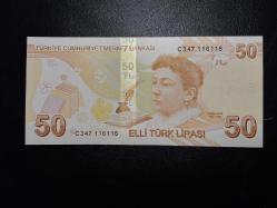 9. EMİSYON 50 TÜRK LİRASI C 347 116116 ÇİL ( VARYETE ) TCB 5037