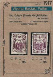 1917 Viyana BAskısı Pullar İsfila 718 Damgasız ve Damgalı Pullar