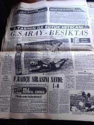 Hürriyet Gazetesi - Turkish Newspaper - 23 Şubat 1975 - Amerika yaptığı yardımı kese dursun  herkes bize silah satmak istiyor - Fransızlar Miraj için aracı gönderdi fotoğraf - Almanlar leopar tankı için teklifte bulundu - İstanbullu çelik imalcileri savaş sanayimizi kurabiliriz yazan Cahit Çataloğlu - ölüler şehri Asmara'dan geliyorum yazan Hikmet Feridun Es Yazı Dizisi - tekstil işverenleri yarın 27 bin işçiye lokavt uygulayacak - bütün partiler birbirlerini suçluyor - taksi plakası ticareti sona eriyor - Yünsa yün sanayi fabrikasında yangın zarar 10 milyon lira - Emel Sayın Anne Marie David Ahmet Özhan Bebek Maksimde - Gönül Yazar bebek belediye gazinosunda - Muazzez Abacı Göksel Arsoy Oya Alasya Vatan caddesi turistik Lunapark'ta - şarkıcı Nilüfer ve Nil Burak Playboy'da - Tarkan yazan çizen Sezgin Burak - televizyon programı - 2. Yarının ilk büyük heyecanı Galatasaray Beşiktaş - Galatasaray kazanır çünkü yazan Eşfak Aykaç - Beşiktaş kazanır çünkü yazan Birol Peker - Fenerbahçe