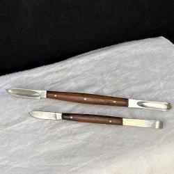 1990 Pakistan Üretimi Nadir Gül Ağacı Saplı Çelik Alet Seti