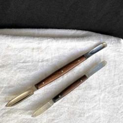 1990 Pakistan Üretimi Nadir Gül Ağacı Saplı Çelik Alet Seti