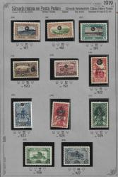 1919 Sürşarjlı Hatıra ve Posta Pulları, Sultan Vahideddin'in Cülusu Hatıra Pulları Damgasız MNH ve Şarniyerli  Tam Seri