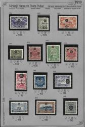 1919 Sürşarjlı Hatıra ve Posta Pulları, Sultan Vahideddin'in Cülusu Hatıra Pulları Damgasız MNH ve Şarniyerli  Tam Seri