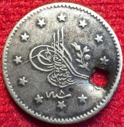 OSMANLI ABDÜLMECİD 1839-1861  ( AH 1255-1277)  1 KURUŞ GÜMÜŞ 1255/8 R