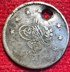 OSMANLI ABDÜLMECİD 1839-1861  ( AH 1255-1277)  1 KURUŞ GÜMÜŞ 1255/19