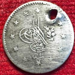 OSMANLI ABDÜLMECİD 1839-1861  ( AH 1255-1277)  1 KURUŞ GÜMÜŞ 1255/19