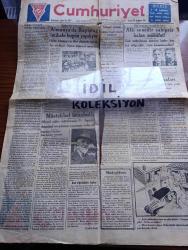 Cumhuriyet Gazetesi - Turkish Newspaper - 31 Temmuz 1932 - buğday müstahsili köylüye düşen vazife yazan Yunus Nadi - Almanya'da Rayiştag intihabı bugün yapılıyor - Hitler Almanya'yı dört dönerek nutuklar söylüyor fotoğraf - Amerika'da hocalık yapan bir Türk kızı Muhittin Hanım fotoğraf - maruf şehir mütehassısı Pr. Agach da İstanbul'un planını yapmaya talip oldu - Gazi köprüsü ihalesi - Gazi mükafatına şimdiye kadar talip olanlardan Şeref Bey ve Abdullah Cevdet bey fotoğraf - gizli harp Alman ve Fransız casusları arasında muharriri binbaşı Ladoux Yazı Dizisi - tarihten sonraki devrin ilk büyük Türk kahramanı Mete kimdir - Bir tereddütün romanı yazan Peyami Safa Yazı Dizisi - Büyük Gazimiz Mustafa Kemal İzmir halkına teşekkür etti - Mussolini bütün valileri değiştirdi - İki Macar komünisti asıldı - tayyareciliğin ilk kahramanlarından Santos Dumont öldü - fındıklarımız aleyhinde Avrupa'da şedit propaganda yapılıyor - Almanya'da bütün dünyanın alaka ile beklediği seçim Hitler kazanacak mı