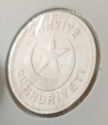 1937 YILI ORİJİNAL 10 KURUŞ MADENİ NİKEL BB2RRR1 NADİRİ
