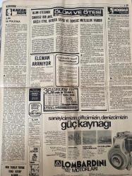 TERCÜMAN GAZETESİ - DOĞUM GÜNÜ HEDİYESİ (TURKISH NEWSPAPPER) - 24 HAZİRAN 1977 - SADECE DÖRT SAYFADIR -Ahmet Kabaklı-Rauf Tamer-Nazlı Ilıcak-Saadettin Çulcu-Kemal Ilıcak-Güneri Civaoğlu-İhsan Mungan-Mukbil Özyörük-Haluk Nurbaki-Ergun Göze-Osman Saraç-Kenan Akın-Bülent Ecevit-Carter-CHP PROGRAMINDA BARIŞ VE BİRLİK ÇAĞRISI YER ALACAK-İDARE İŞGALDEN KURTARILACAK-MALİYE VE MİLLİ EĞİTİM BAKANLIKLARINDA İMZA YETKİLERİ KALDIRILDI-İSTANBULDA DUVARLARA YAZI YAZAN SOLCULAR POLİSLE ÇATIŞTI-MÜBAREK REGAİP KANDİLİ-TARİHİN AYNASINDA CUMHURBAŞKANI-GÜN IŞIĞINDA SORUMLU ARANIYOR-REGAİB KANDİLİ VEYA BÜYÜK DÜĞÜN GECESİ-SÖZÜN KISASI SABANCI TÜRKİYESİ-3 SUAL 3 CEVAP-SEVEN KISKANIR MI-KISKANDIRMAK İSTEĞİ NORMAL Mİ-İŞÇİ ÜCRETLERİ BİR YILDA YÜZDE 35 ARTARAK 115 LİRAYA ULAŞTI-RUMLAR SOSYALİST PARTİLER KONFERANSINDA KIBRIS İÇİN UMDUKLARINI BULAMADI-YÜZLERCE ŞEHİT VERMİŞTİK-3 YIL SÜREN KORE SAVAŞININ YARIN 27 YIL DÖNÜMÜ-ABD TEMSİLCİLER MECLİSİ CARTERIN 4 ÜLKEYE YARDIM TEKLİFİNİ REDDETTİ-BARNARD MAYMUNDAN İNSANA