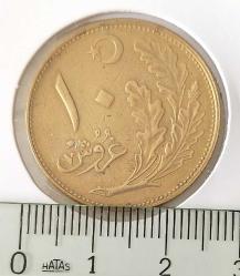 1342 (1926) BRONZ 10 KURUŞ OSMANLI SON DÖNEM ORİJİNAL ÇİLALTI C4BB3A NADİRDİR