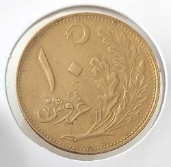 1342 (1926) BRONZ 10 KURUŞ OSMANLI SON DÖNEM ORİJİNAL ÇİLALTI C4BB3A NADİRDİR