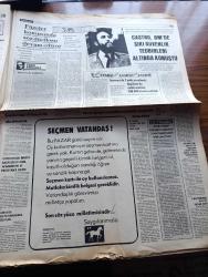 Halka ve Olaylara Tercüman Gazetesi - Turkish Newspaper - 13 Ekim 1979 - Süleyman Demirel 14 Ekim'de mutlaka gideceklerdir dedi - Seçim 79 - seçim yapılacak 8 ilde Vali 21 ilçede kaymakam yok - Cumhurbaşkanı Fahri Korutürk seçim güvenliği devletin güvencesi altındadır dedi - Lahey büyükelçimizin oğlu Ahmet Benler öldürüldü - Adalet Partili Mehmet Atilla Ocak hakkımda yoğun bir iftira kampanyası açıldı - bölücülüğe Ecevit'ten gelen tepki yazan Nazlı Ilıcak - Bülent Ecevit ile otobüs sohbeti Nazlı - Bülent Ecevit her yerde halk oyları ile konuşacak - Sözün kısası yazan Rauf Tamer - Yavuz zırhlısını yapan tersanenin sahibi Rudolf Blohm öldü fotoğraf - yabancı sermaye unutuldu yazan Ertuğrul Soysal - Fidel Castro BM'de  sıkı güvenlik tedbirleri altında konuştu - Malkoçoğlu yazan ve çizen Ayhan Başoğlu - Efes Pilsen Maccabi'ye 100 53 yenildi - Beşiktaş Fenerbahçe maçı - 3 büyük futbol kulübü ile açık oturum - Pele eski takım arkadaşı Garrincha için sahaya çıkıyor - Pikkus şampiyon oldu