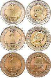 Türkiye Cumhuriyeti 2005/2006/2007/Yıları  1 Yeni Türk Lirası  (1058)