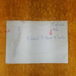 St. MICHEL LİSESİ 1954 TARİHLİ ÖĞRENCİLER VE ÖĞRETMENLERİ SİYAH BEYAZ FOTOĞRAF