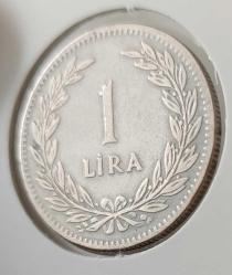 1948 GÜMÜŞ 1 LİRA ORİJİNALDİR ĞĞ2EE2 ÇİLALTI NADİR