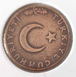 1958 ON 10 KURUŞ BAKIR-BRONZ ALAŞIMI ORİJİNALDİR 1UUU2A1 EN NADİR TARİHLİSİ