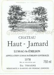 Şarap Etiketi: Haut - Jamard, 1978