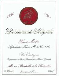 LOT.5 » Şarap Etiketi: Haut - Medoc, 1990