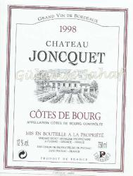 Şarap Etiketi: Cotes De Bourg, 1998