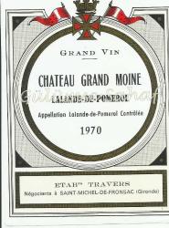 Şarap Etiketi: Lalande De Pomerol, 1970