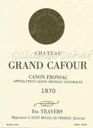 Şarap Etiketi: Canon Fronsac, 1970