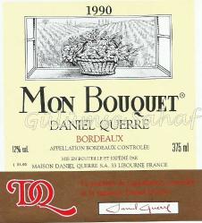 Şarap Etiketi: Mon Bouquet Daniel Querre Bordeaux, 1990