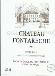 Şarap Etiketi: Corbieres, 1987