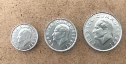 LOT.4 » 1984 CUMHURİYET MADENİ PARALARI ** 1 LİRA - 5 LİRA - 10 LİRA ** ÇİLLLL