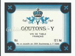 Şarap Etiketi: Goutons - Y
