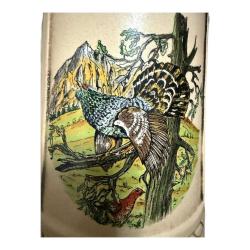 West Germany Damgalı Orman Tavuğu Figürlü Alman Bira Bardağı TANKART