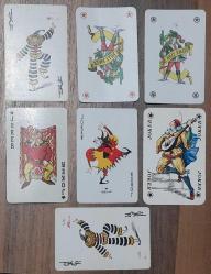 JOKER 7 Adet Eski İskambil Kartı Joker Kartları Koleksiyon Başlangıç