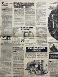 TERCÜMAN GAZETESİ - DOĞUM GÜNÜ HEDİYESİ (TURKISH NEWSPAPPER)  - 22 EYLÜL 1975 - SADECE DÖRT SAYFADIR -Adnan Menderes-Necip Fazıl Kısakürek-Mehmet Akif Ersoy-İbrahim Ağa Çubukçu-Faik Türkmen-Abdülkadir Geylani-Mustafa Doğan Tanju-Rene Guenon-Hisamettin Cindoruk-Ali Arslan-Hasan Aydın-Erdoğan Akdağ-Kocatepe Camii Ankara’nın her semtinden görülebiliyor-Ankara’da inşaatı tamamlanmak üzere olan Kocatepe Camii’nde 20 bin mümin ibadet edecek-Ege’nin en büyük ve modern camii İzmir’de yapılıyor-Peygamberimizin yabancı hükümdarlara mektupları-Kur’an’dan ayetler-Dinimizde beslenme ve sağlık-Evliyaların orucu-Mimar Sinan’ın Allah’a adadığı eser Süleymaniye Camii-İslam aleminin ilim yıldızları İbn-i Sina-Erzurum’lular iftarlarını şifalı sularda açıyor-Atatürk Üniversitesi camii bu Ramazan da ibadete açılmadı-Kayseri cezaevindeki 50 mahkum Kur’an kursu görüyor-Politikacılarla politikasız Ramazan sohbeti-Hoca’sız Ramazan olmaz