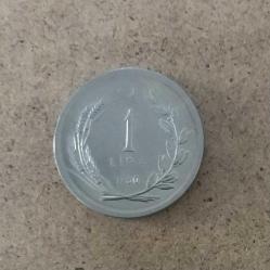 1980 CUMHURİYET MADENİ PARALARI ** 1 LİRA - DÜZ ** ÇİLLLL