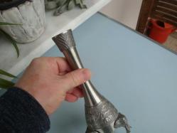 TAYLAND'dan ( Damgalı )  ZİN HANDCRAFT ( EL İŞÇİLİĞİ ) VAZO / KUPA ( FİLLER temalı ) DEKORATİF KOLEKSİYONLUK ÜRÜN -Made THAILAND