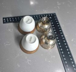 Osmanlı 2 adet Gümüş Zarf Orjinal Kutusunda