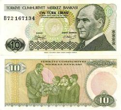 TC 7.Emisyon 10 TL 1.Tertip-B72...134 ÇİL