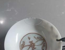 Osmanlı 2 adet Gümüş ve Satsuma Porselen Kahve Fincanları  Orjinal Kutusunda