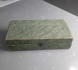 Osmanlı 2 adet Gümüş ve Satsuma Porselen Kahve Fincanları  Orjinal Kutusunda