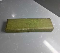 Victorian Antika Fransız Fildişi Görünümlü Celluloid Malzeme ve Gümüş kaplama Salata Servis Çatalı ve Kaşığı  Orjinal Kutusunda