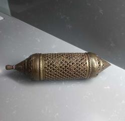 Antika Pirinç Malzemeden Yapılmış Ajurlu Kandil FAS