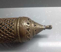 Antika Pirinç Malzemeden Yapılmış Ajurlu Kandil FAS