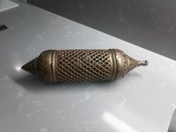 Antika Pirinç Malzemeden Yapılmış Ajurlu Kandil FAS