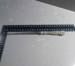 Antika Victorian Sterling 925 Ayar  Gümüş Saplı Masat Bıçak Bileme Aleti Amerika