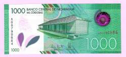 NICARAGUA 1000 Cordobas 2017  p218a, UNC (TK 19 629) ÇİL