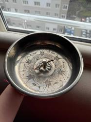 Dövme Bakır Gravürlü Hamam Tası